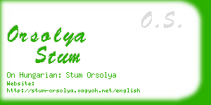 orsolya stum business card